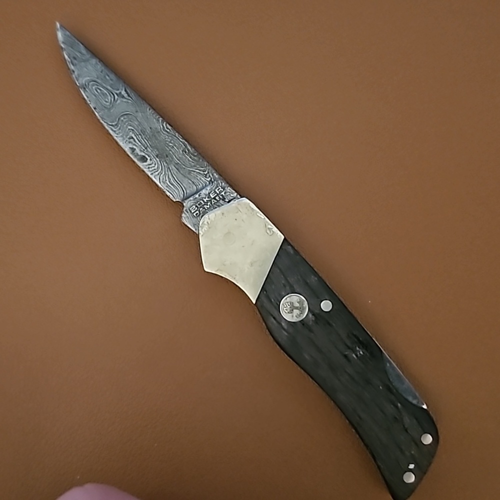 Boker Damast 300 Lagen Solingen real wood knife